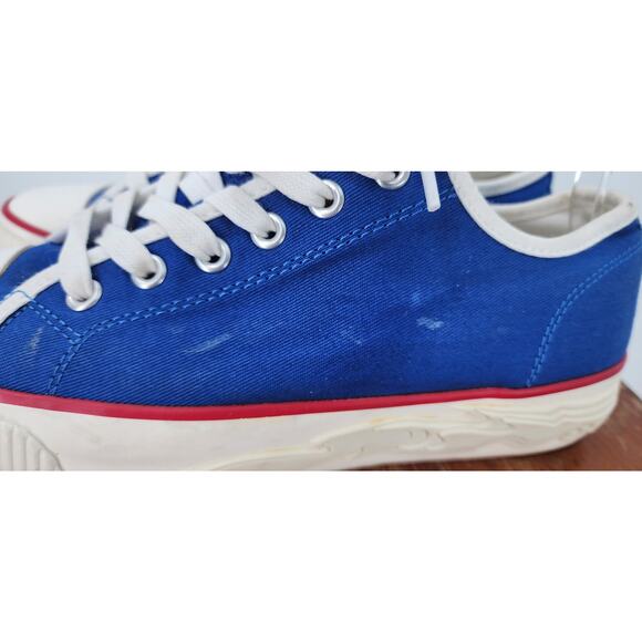 Sandro Paris Anouk Canvas Colorblock Flame Sole Sneakers Size 40 US 8 - Picture 9 of 9